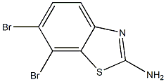 2-Amino-6,7-dibromobenzothiazole Structure