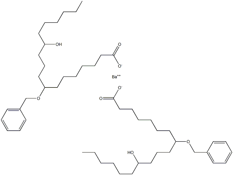 Bis(8-benzyloxy-12-hydroxystearic acid)barium salt Structure