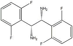 (1R,2R)-1,2-Bis(2,6-difluorophenyl)ethane-1,2-diamine Structure