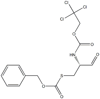 (R)-2-[(2,2,2-Trichloroethoxycarbonyl)amino]-3-[(benzyloxycarbonyl)thio]propanal Structure