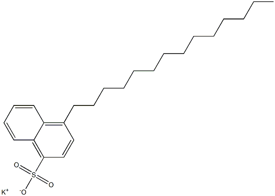 4-Tetradecyl-1-naphthalenesulfonic acid potassium salt,,结构式