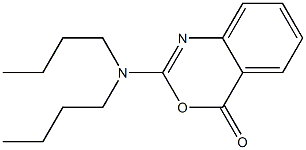 2-Dibutylamino-4H-3,1-benzoxazin-4-one Structure