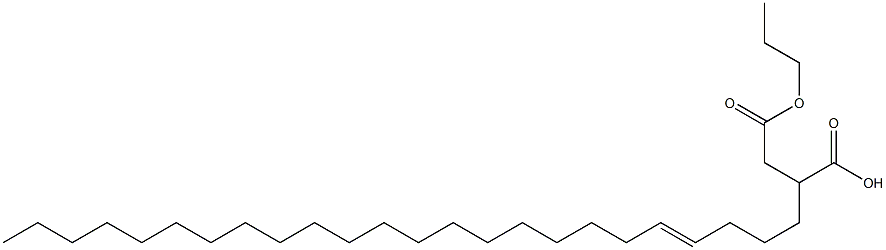 2-(4-テトラコセニル)こはく酸1-水素4-プロピル 化学構造式