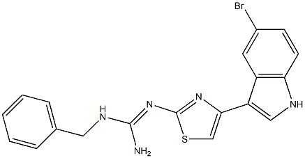 1-Benzyl-2-[4-(5-bromo-1H-indole-3-yl)-2-thiazolyl]guanidine