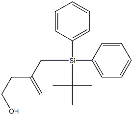 3-[[ジフェニル(tert-ブチル)シリル]メチル]-3-ブテン-1-オール 化学構造式