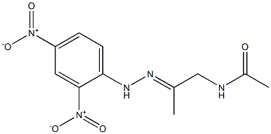 N-[2-[2-(2,4-Dinitrophenyl)hydrazono]propyl]acetamide,,结构式