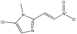 5-クロロ-1-メチル-2-(2-ニトロビニル)-1H-イミダゾール 化学構造式