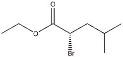 [S,(-)]-2-Bromo-4-methylvaleric acid ethyl ester,,结构式