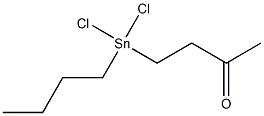 1-(Butyldichlorostannyl)butan-3-one Structure