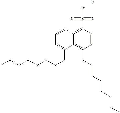 4,5-Dioctyl-1-naphthalenesulfonic acid potassium salt Structure