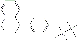 1-[4-(tert-Butyldimethylsiloxy)phenyl]tetralin,,结构式