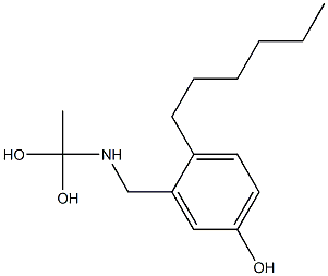  3-[(1,1-Dihydroxyethyl)aminomethyl]-4-hexylphenol