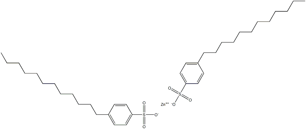Bis(4-dodecylbenzenesulfonic acid)zinc salt,,结构式