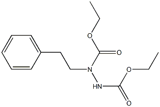 1-(2-Phenylethyl)hydrazine-1,2-dicarboxylic acid diethyl ester Structure