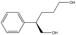 [R,(-)]-2-Phenyl-1,5-pentanediol Struktur