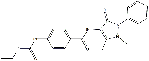 4-[(2,3-Dimethyl-5-oxo-1-phenyl-3-pyrazolin-4-yl)carbamoyl]carbanilic acid ethyl ester|