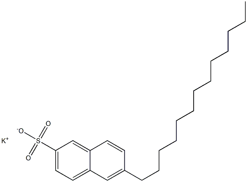 6-Tridecyl-2-naphthalenesulfonic acid potassium salt,,结构式