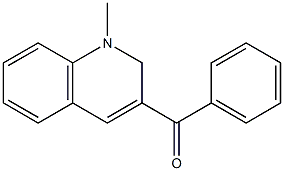 1-メチル-3-ベンゾイル-1,2-ジヒドロキノリン 化学構造式