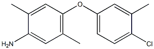 4-(4-Chloro-3-methyl-phenoxy)-2,5-dimethyl-phenylamine,,结构式