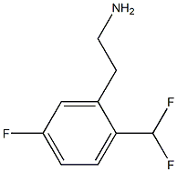 BENZENEETHANAMINE, 2-(DIFLUOROMETHYL)-5-FLUORO- 结构式