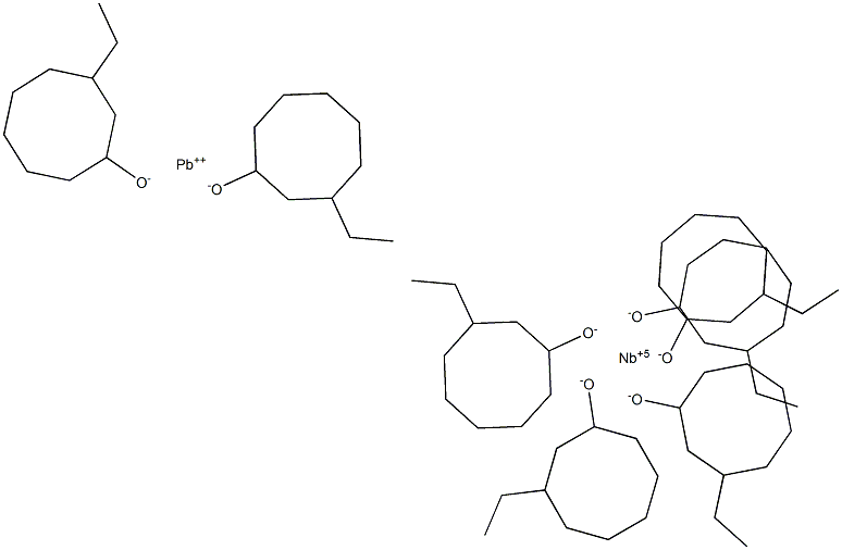 Lead niobium 2-ethylhexano-ethoxide, 10% w/v in ethanol, 99% (metals basis) Structure