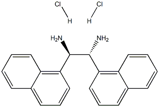 (R,R)-1,2-Di(1-naphthyl)-1,2-ethanediamine dihydrochloride, 95%, ee 99% Structure