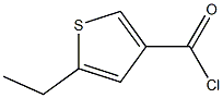5-ethylthiophene-3-carbonyl chloride Struktur