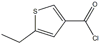 5-ethylthiophene-3-carbonyl chloride 结构式