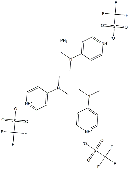 Tris-[4-(dimethylamino)pyridinium]-phosphine tris(trifluoromethanesulfonate) Structure