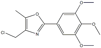 4-(Chloromethyl)-2-(3,4,5-trimethoxyphenyl)-5-methyloxazole Structure