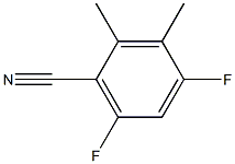 4,6-Difluoro-2,3-dimethylbenzonitrile Structure