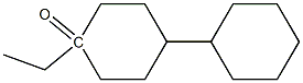 4-ethyl bi(cyclohexyl)-4-one Structure