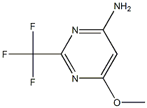 6-Methoxy-2-trifluoromethyl-pyrimidin-4-ylamine Struktur