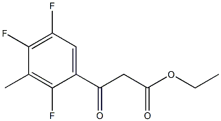 Ethyl 2,4,5-trifluoro-3-methyl-benzoylacetate Struktur