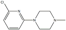 1-(6-Chloro-2-pyridinyl)-4-methylpiperazine Structure