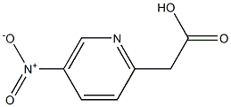 5-Nitropyridine-2-acetic acid Structure