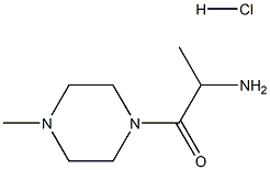 2-Amino-1-(4-methyl-1-piperazinyl)-1-propanonehydrochloride 结构式