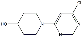 1-(6-Chloro-4-pyrimidinyl)-4-piperidinol Struktur