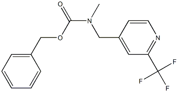 benzyl methyl((2-(trifluoromethyl)pyridin-4-yl)methyl)carbamate,,结构式