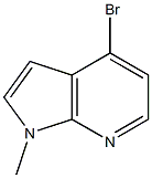 4-Bromo-1-methyl-7-azaindole,,结构式