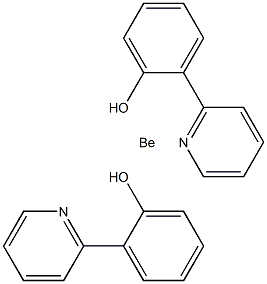 二(2-羟基苯基吡啶)合铍,,结构式