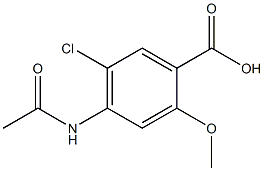  benzoic acid, 4-(acetylamino)-5-chloro-2-methoxy-