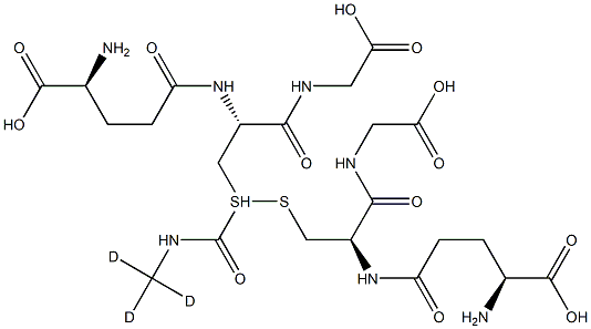 S-(N-Methyl-d3-carbamoyl)glutathione Struktur