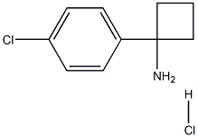 1-(4-氯苯基)环丁胺盐酸盐, , 结构式