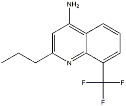 4-Amino-8-trifluoromethyl-2-propylquinoline 结构式