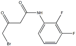 4-bromo-N-(2,3-difluorophenyl)-3-oxobutanamide 化学構造式