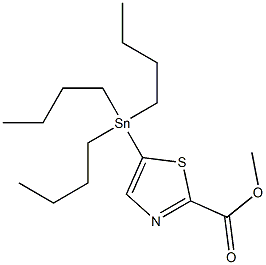 Methyl 5-(tributylstannyl)thiazole-2-carboxylate 结构式