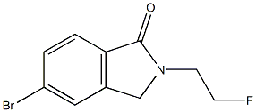 5-Bromo-2-(2-fluoroethyl)isoindolin-1-one Structure