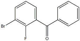3-溴-2-氟二苯甲酮, , 结构式