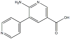 6-Amino-5-(pyridin-4-yl)nicotinic acid Structure